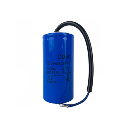 Конденсатор СD60 150uF 250V (с кабелем)